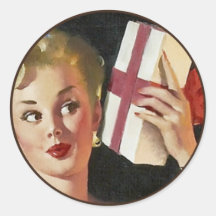 O kitsch BItsch: Retratos Pin-Acima Adesivos Redondos