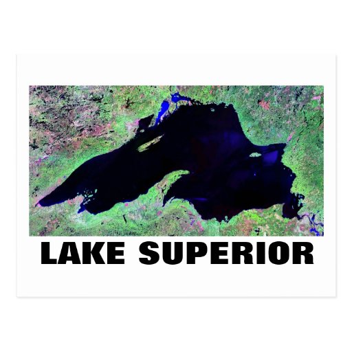 O Lago Superior Cartão Postal