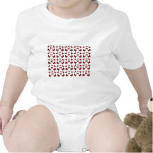 O leopardo vermelho mancha o teste padrão de borbo tshirts