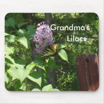 O Lilac Bush da avó Mouse Pad