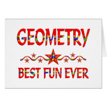 O melhor divertimento da geometria cartao