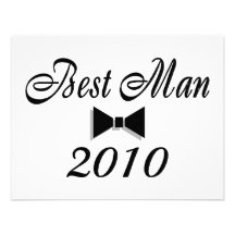 O melhor homem 2010 (Bowtie) Convites Personalizado