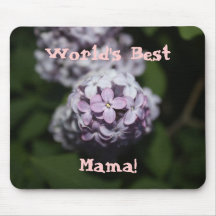 O melhor Mama Lilac Flor Mousepad do mundo