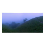 O montanhês amarra no crepúsculo foto