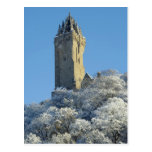 O monumento Stirling Scotland de Wallace no invern Cartões Postais
