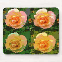 O Mousepad rosas do pop art dos "