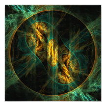 O olho do impressão da foto da arte abstracta da s