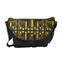O ornamentado do ouro telhou o mosaico bolsas mensageiro
