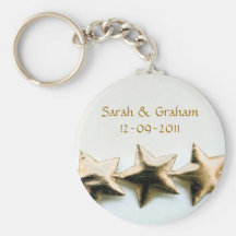 O ouro Stars o chaveiro do casamento