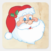 O papai noel enfrenta com fundo de pedra adesivo