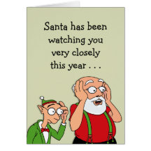 O papai noel vê-o cartões
