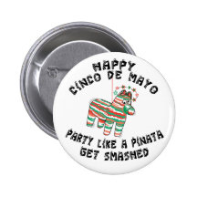 O partido gosta de um Pinata Cinco de Mayo Pins