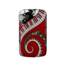 O piano fecha redemoinhos florais do Grunge das no Capas Blackberry