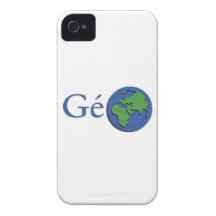 o planeta terra - geografia capa de iPhone 4 Case-Mate