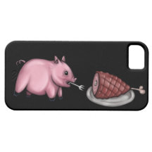 O porco come o presunto capa iPhone 5