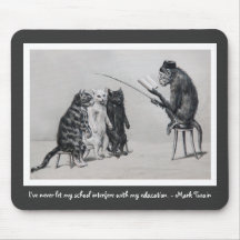 O professor do macaco mouse pads