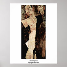O profeta por Egon Schiele Poster