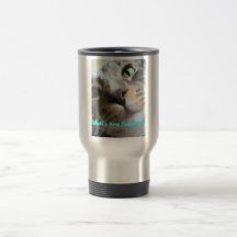 O que é caneca de viagem nova do gatinho
