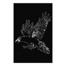 O Rook (preto) Papel Personalizados