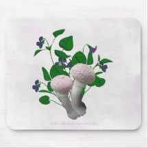 O rosa macio cresce rapidamente violetas Mousepad