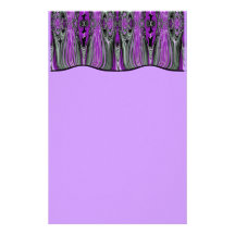 O roxo drapeja artigos de papelaria