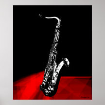 O saxofone impressão