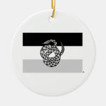 O Sigma NU embandeira cinzas Ornamento Para Arvores De Natal