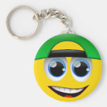 O SMILEY FACE COM PARA TRÁS TAMPA CHAVEIRO