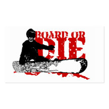 o snowBOARD ou morre Modelo Cartões De Visita