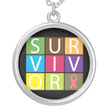 O sobrevivente esquadra o cancro da mama II Colares Personalizados