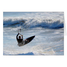 o surfista do papagaio cartão