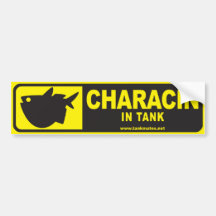 O tanque acopla a série 1-Characin do autocolante  Adesivos