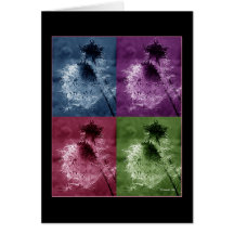 O ThistleDown cronometra quatro Cartao