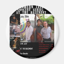 O trio do jazz moderno imãs