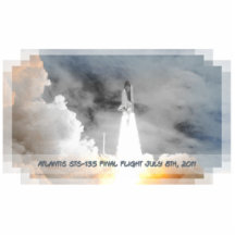 O vaivém espacial STS-135 de Atlantis dura o vôo Foto Esculturas