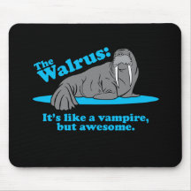 O vampiro da morsa mousepad
