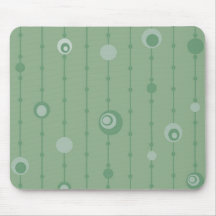 O verde retro Funky circunda a esteira do rato Mousepads