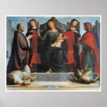 O Virgin e a criança Enthroned… Posteres