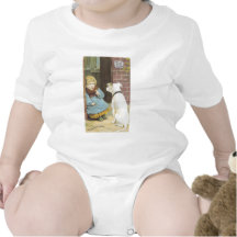 O visitante inesperado - menino de Pearline com cã Tshirt