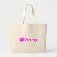 Obama (beijo) bolsa para compras