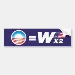 Obama iguala o autocolante no vidro traseiro de Bu Adesivo