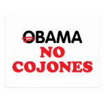 Obama nenhum Cojones Cartões Postais