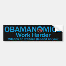 Obamanomics Bumpersticker Adesivos