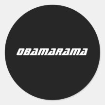 Obamarama Adesivo Redondo
