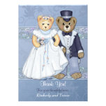 Obrigado do casamento do urso de ursinho você - pe convite personalizados