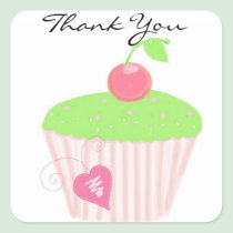 Obrigado do cupcake do fosco você autocolantes