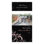 Obrigado os cartões de fotos (4x8) cartão com fotos personalizado