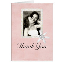 Obrigado Wedding você cartão do quadro da foto
