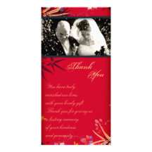 Obrigado Wedding você folhas do bambu do vintage d
