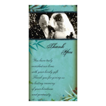 Obrigado Wedding você folhas do bambu do vintage d